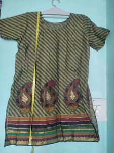 Nwe Cotten kurti Olive Color