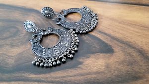 Oxidized Earrings &amp; Ring