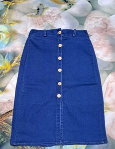 Blue Denim Skirt