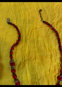 Necklace Red Color