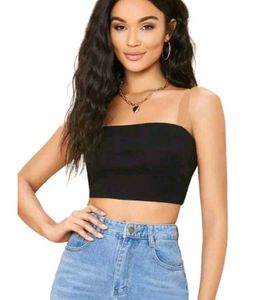 Pack of two White Cami and Black Tube Top