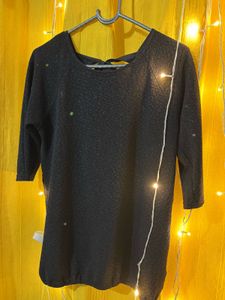Chic Black Tunic Top