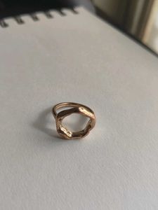 Unique Bronze rose -Tone Statement Ring