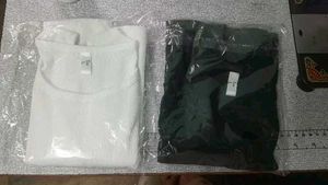Combo Crop Top White &amp; Black
