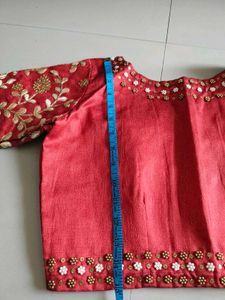 Embroidered Red Blouse