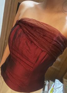 Maroon Corset