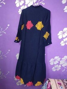 Navy Blue Midi Dress