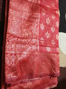 Elegant Red Saree