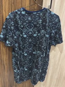 Patterned Navy T-Shirt