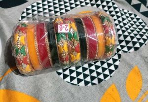 Indian Jewelry Set: Bangles, Earrings &amp; Tikka