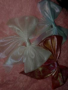 Iridescent Hair Bows - Set of 3
