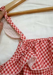 Gingham Print Cute Top