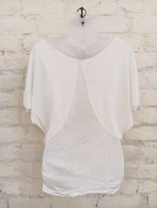 White Net Korean Tops