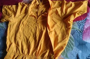 Yellow Jumpsuit For Casual Girls