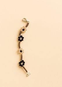 Beaded Flower Charm handmade