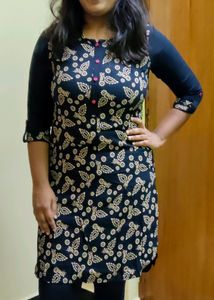 Paisley Print Tunic Blue Top