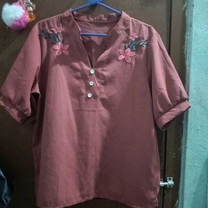 Floral Embroidered Blouse