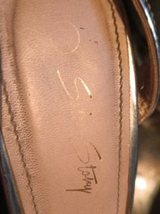 Silver Strappy Heels