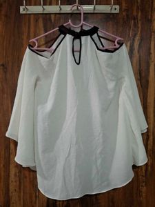 Chic White Cold Shoulder Top