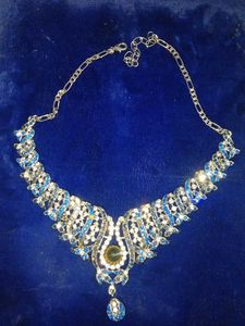 Elegant Silver &amp; Blue Jewelry Set