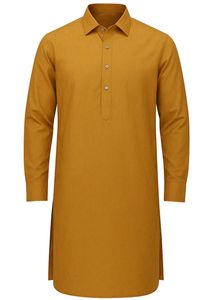 Elegant Mustard Yellow Men’s Kurta