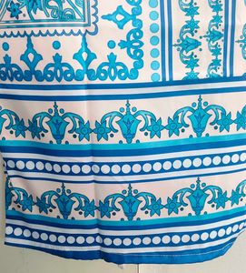 Elegant Blue Printed Cordset