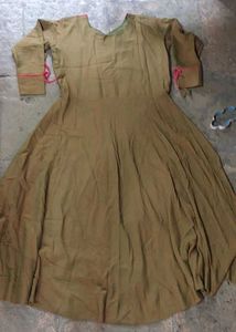 Mahendi Green Rajwadi One piece kurti