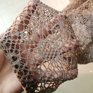 Lace Crochet Mini Dress (Thrifted)