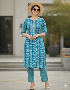 Printed Kurta Set (4 Colors)