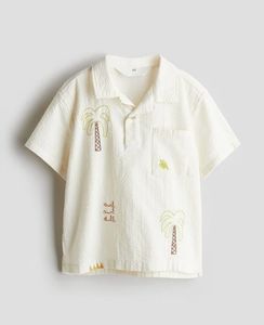 Embroidered Palm Tree Shirt