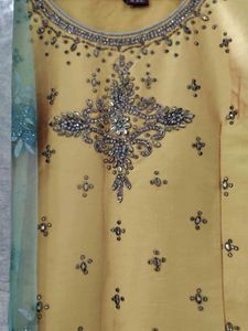 Yellow Embellished Dress