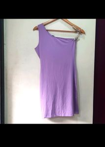 Lilac One Shoulder Dress New With Tag