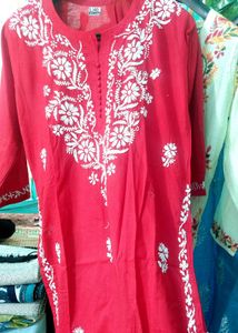 Pure Lucknowi Chickenkari Kurti