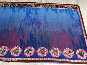 Elegant Blue &amp; Pink Embroidered Saree