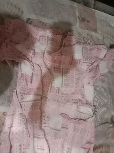 Pink Printed Kurta best for girls one piece