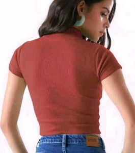 Cute Brown Crop Top