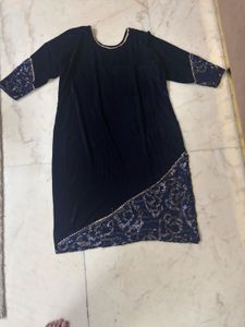 Elegant Navy Blue Kurta