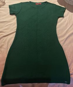 Short Green Knit Dress