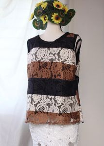Sequin Neck Lace Top