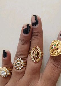 Assorted Gold Tone Rings