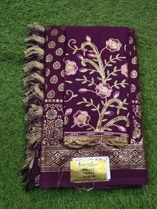 Banarsi Saree With Fix Foil Print