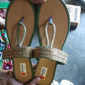 Resham Rhinestone Embellished Sandals