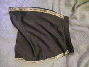 Black Skirt With Silver Glitter Lining