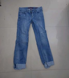 Distressed Denim Jeans