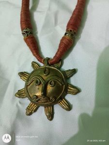 boho / bohemian dokra necklace + wooden bangles