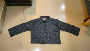 Patterned Crop  Shirt For Women