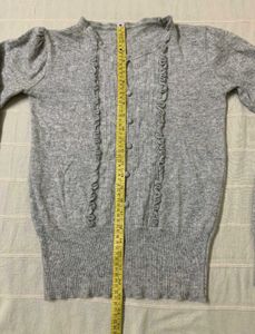 Korean Ruffled Knit Cardigan