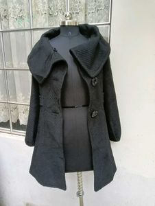 Black Woolen Coat ( DIA)( Booked)