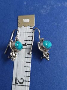 Turquoise Silver Earrings