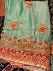 Elegant Embroidered Saree